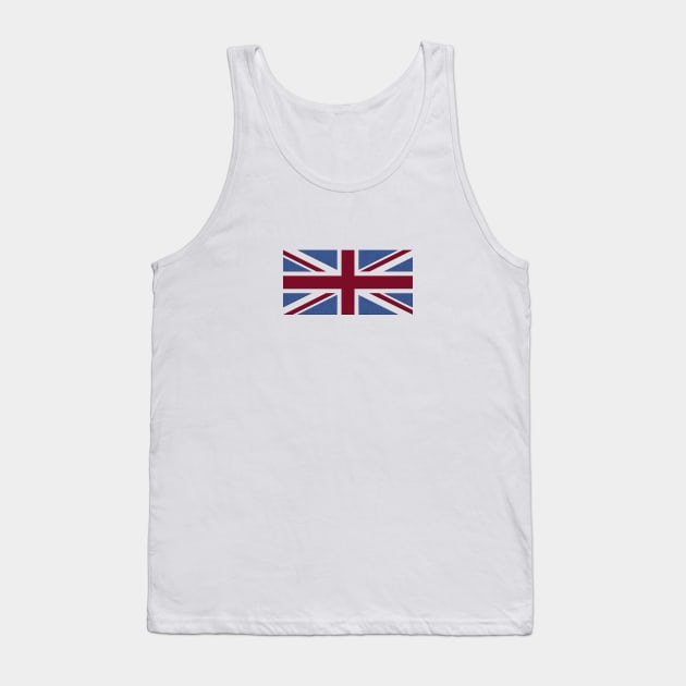 Denim style Union Flag (UK, Britain, British) Tank Top by GerrardShuttleworthArt